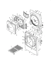 Front Panel / Lint Filter parts for Kenmore Dryer 417.91100003 (41791100003, 417 91100003) from AppliancePartsPros.com