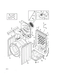 Cabinet / Drum parts for Kenmore Dryer 417.91100003 (41791100003, 417 91100003) from AppliancePartsPros.com