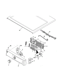 Controls / Top Panel parts for Kenmore Dryer 417.91100003 (41791100003, 417 91100003) from AppliancePartsPros.com