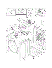 Cabinet / Drum parts for Kenmore Dryer 417.91101000 (41791101000, 417 91101000) from AppliancePartsPros.com