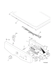 Controls / Top Panel parts for Kenmore Dryer 417.91122311 (41791122311, 417 91122311) from AppliancePartsPros.com