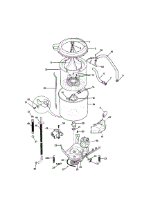 Tub parts for Kenmore Washer Dryer Combo 417.91702000 (41791702000, 417 91702000) from AppliancePartsPros.com