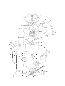 Motor / Tub parts for Kenmore Washer Dryer Combo 417.93702201 (41793702201, 417 93702201) from AppliancePartsPros.com