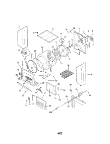 Dry Cab,Drm,Htr parts for Kenmore Washer Dryer Combo 417.93802200 (41793802200, 417 93802200) from AppliancePartsPros.com