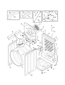 Cabinet / Drum parts for Kenmore Dryer 417.94130002 (41794130002, 417 94130002) from AppliancePartsPros.com