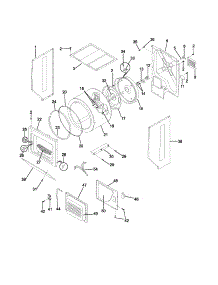 Upper Cabinet / Drum Heater parts for Kenmore Washer Dryer Combo 417.94712400 (41794712400, 417 94712400) from AppliancePartsPros.com