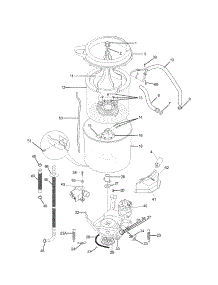 Motor / Tub parts for Kenmore Washer Dryer Combo 417.94712400 (41794712400, 417 94712400) from AppliancePartsPros.com