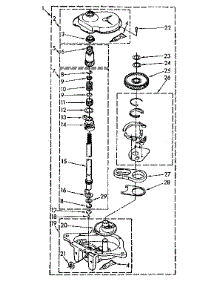 Gearcase Parts parts for Kenmore Washer 110.81650100 (11081650100, 110 81650100) from AppliancePartsPros.com