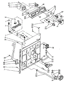 Controls And Rear Panel Parts parts for Kenmore Washer 110.81650100 (11081650100, 110 81650100) from AppliancePartsPros.com