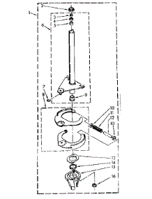 Brake And Drive Tube Parts parts for Kenmore Washer 110.81650100 (11081650100, 110 81650100) from AppliancePartsPros.com