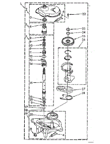 Gearcase parts for Kenmore Washer 110.81661100 (11081661100, 110 81661100) from AppliancePartsPros.com