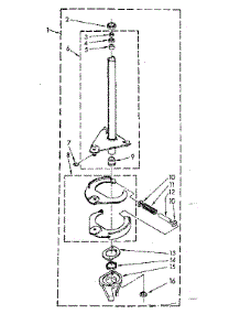 Brake And Drive Tube Parts parts for Kenmore Washer 110.81661100 (11081661100, 110 81661100) from AppliancePartsPros.com