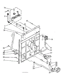 Rear Panel parts for Kenmore Washer 110.81661600 (11081661600, 110 81661600) from AppliancePartsPros.com