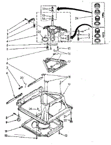 Machine Base parts for Kenmore Washer 110.81661700 (11081661700, 110 81661700) from AppliancePartsPros.com