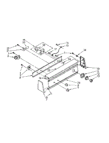 Console Panel Parts parts for Kenmore Washer 110.81662800 (11081662800, 110 81662800) from AppliancePartsPros.com