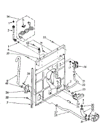 Rear Panel Parts parts for Kenmore Washer 110.81664600 (11081664600, 110 81664600) from AppliancePartsPros.com