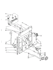 Rear Panel Parts parts for Kenmore Washer 110.81664610 (11081664610, 110 81664610) from AppliancePartsPros.com