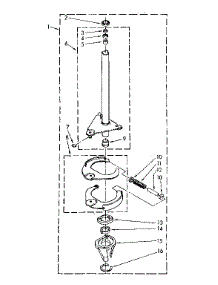 Brake And Drive Tube Parts parts for Kenmore Washer 110.81664610 (11081664610, 110 81664610) from AppliancePartsPros.com
