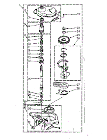 Gearcase Parts parts for Kenmore Washer 110.81664700 (11081664700, 110 81664700) from AppliancePartsPros.com