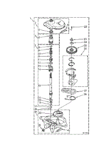 Gearcase Parts parts for Kenmore Washer 110.81664810 (11081664810, 110 81664810) from AppliancePartsPros.com