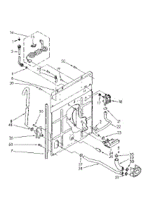 Rear Panel Parts parts for Kenmore Washer 110.81675110 (11081675110, 110 81675110) from AppliancePartsPros.com