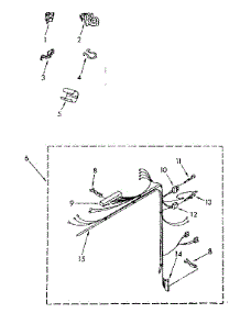 Wiring Harness Parts parts for Kenmore Washer 110.81675110 (11081675110, 110 81675110) from AppliancePartsPros.com
