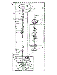 Gearcase Parts parts for Kenmore Washer 110.81675300 (11081675300, 110 81675300) from AppliancePartsPros.com