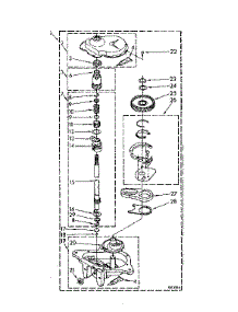 Gearcase Parts parts for Kenmore Washer 110.81675310 (11081675310, 110 81675310) from AppliancePartsPros.com
