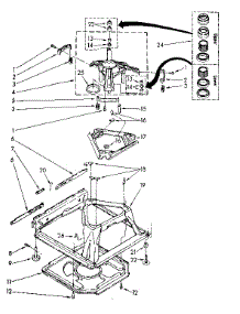 Machine Base Parts parts for Kenmore Washer 110.81675600 (11081675600, 110 81675600) from AppliancePartsPros.com