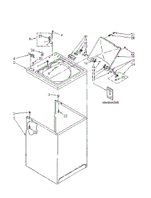 Top And Cabinet Parts parts for Kenmore Washer 110.81675610 (11081675610, 110 81675610) from AppliancePartsPros.com