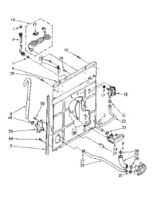 Rear Panel Parts parts for Kenmore Washer 110.81675800 (11081675800, 110 81675800) from AppliancePartsPros.com