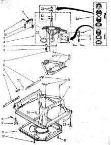 Machine Base Parts parts for Kenmore Washer 110.81675810 (11081675810, 110 81675810) from AppliancePartsPros.com