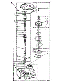Gearcase Parts parts for Kenmore Washer 110.81810100 (11081810100, 110 81810100) from AppliancePartsPros.com