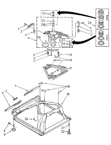 Machine Base parts for Kenmore Washer 110.81820100 (11081820100, 110 81820100) from AppliancePartsPros.com