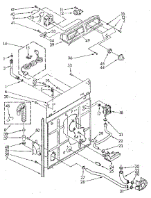 Controls And Rear Panel parts for Kenmore Washer 110.81820100 (11081820100, 110 81820100) from AppliancePartsPros.com