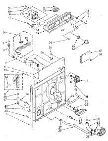 Console And Rear Panel parts for Kenmore Washer 110.81820110 (11081820110, 110 81820110) from AppliancePartsPros.com
