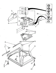 Machine Base parts for Kenmore Washer 110.81821100 (11081821100, 110 81821100) from AppliancePartsPros.com