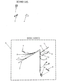 Wiring Harness parts for Kenmore Washer 110.81821110 (11081821110, 110 81821110) from AppliancePartsPros.com