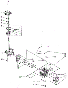 Brake, Clutch, Gearcase, Motor And Pump parts for Kenmore Washer 110.81821110 (11081821110, 110 81821110) from AppliancePartsPros.com