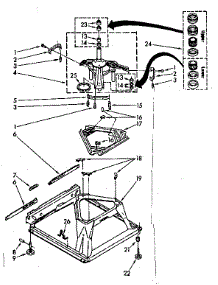 Machine Base Parts parts for Kenmore Washer 110.81850100 (11081850100, 110 81850100) from AppliancePartsPros.com