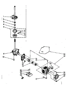 Brake, Clutch, Gearcase, Motor And Pump Parts parts for Kenmore Washer 110.81850100 (11081850100, 110 81850100) from AppliancePartsPros.com
