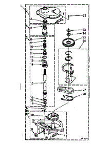 Gearcase Parts parts for Kenmore Washer 110.81850100 (11081850100, 110 81850100) from AppliancePartsPros.com