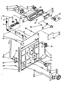 Controls And Rear Panel Parts parts for Kenmore Washer 110.81850100 (11081850100, 110 81850100) from AppliancePartsPros.com