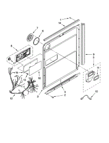 Door And Latch Parts parts for Kenmore Dishwasher 665.77982K700 (66577982K700, 665 77982K700) from AppliancePartsPros.com
