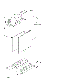 Door And Panel Parts parts for Kenmore Dishwasher 665.77983K701 (66577983K701, 665 77983K701) from AppliancePartsPros.com