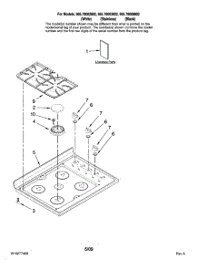 Cooktop Parts parts for Kenmore Range 665.78002802 (66578002802, 665 78002802) from AppliancePartsPros.com