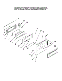 Upper Door Parts parts for Kenmore Range 665.78003803 (66578003803, 665 78003803) from AppliancePartsPros.com