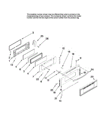 Upper Door Parts parts for Kenmore Range 665.78003804 (66578003804, 665 78003804) from AppliancePartsPros.com