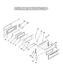 Upper Door Parts parts for Kenmore Range 665.78009700 (66578009700, 665 78009700) from AppliancePartsPros.com