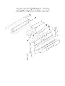 Control Panel Parts parts for Kenmore Range 665.78009804 (66578009804, 665 78009804) from AppliancePartsPros.com
